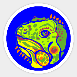 Fantastic Iguana - Colorful Dragon Sticker